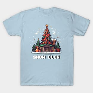 Pixelized warm home christmas T-Shirt